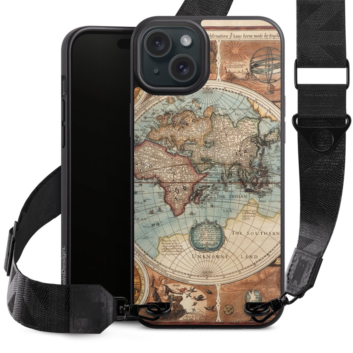 Mappa del mondo vintage