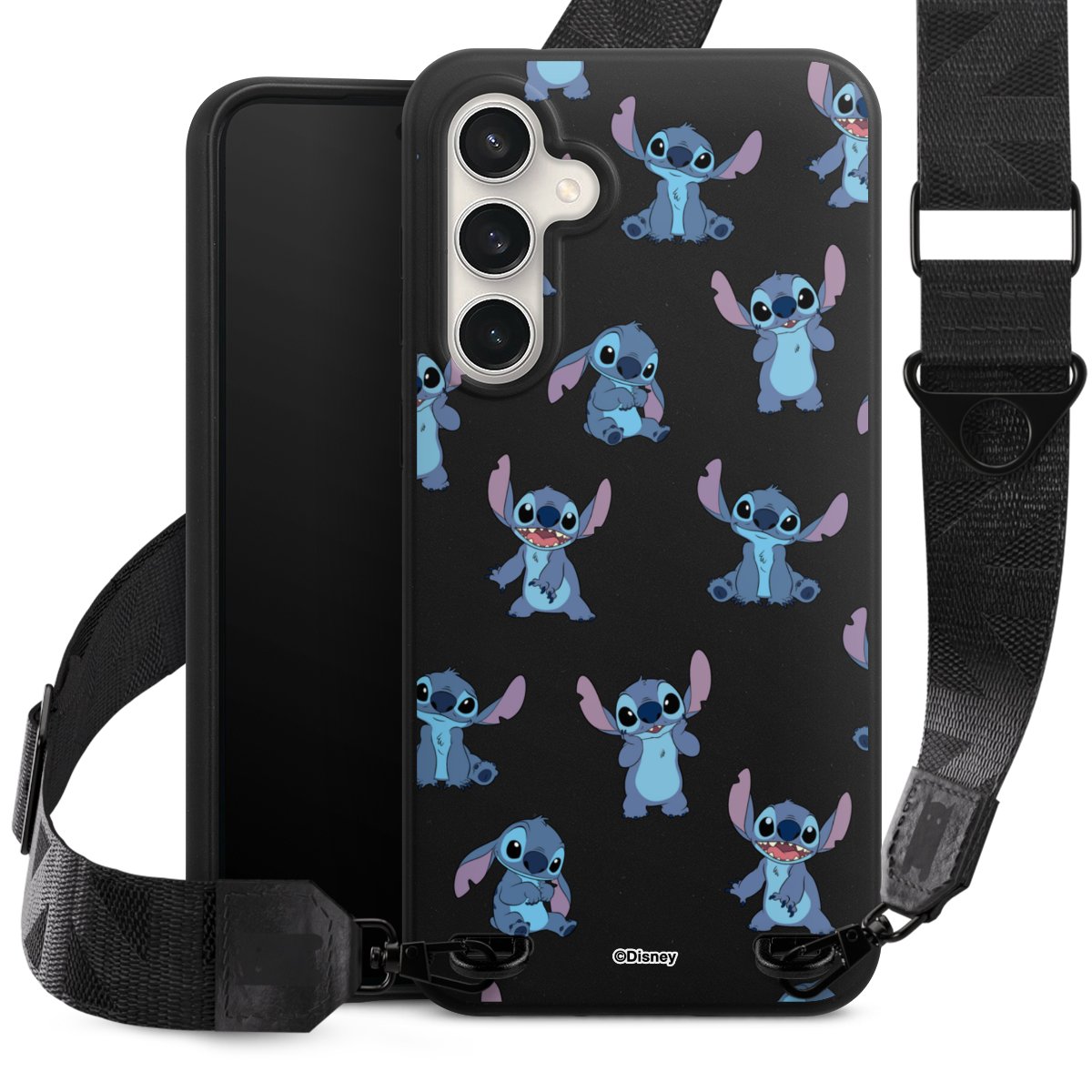 Stitch Faces Pattern Transparent