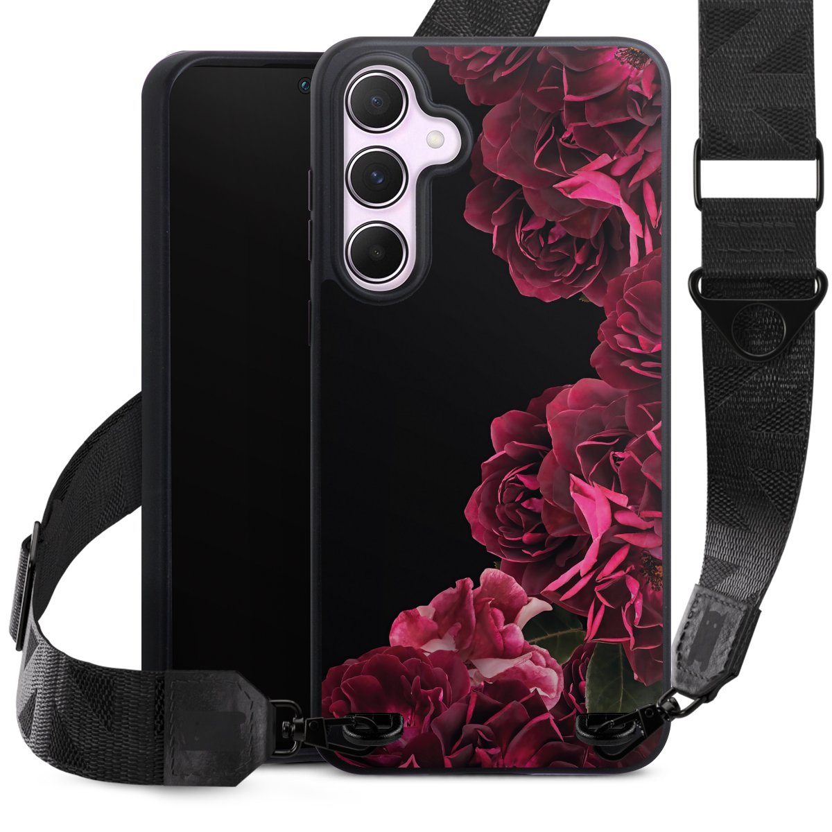 Rose vintage su nero