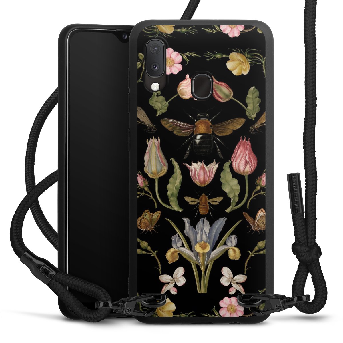 Fiori di campo e api nere