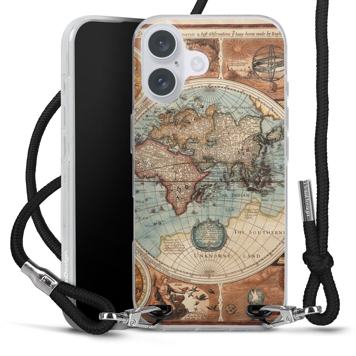 Mappa del mondo vintage