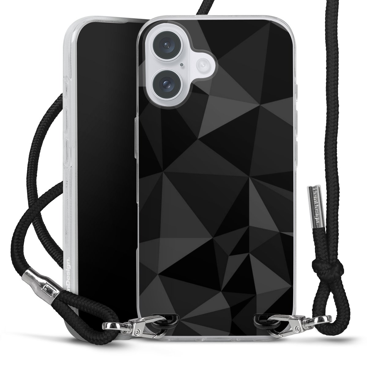 Motif Polygone Noir
