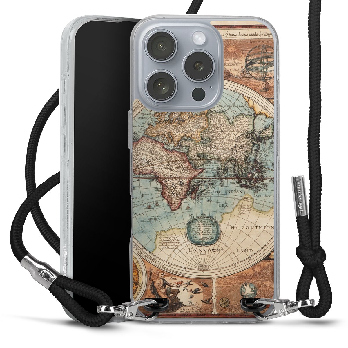 Mappa del mondo vintage