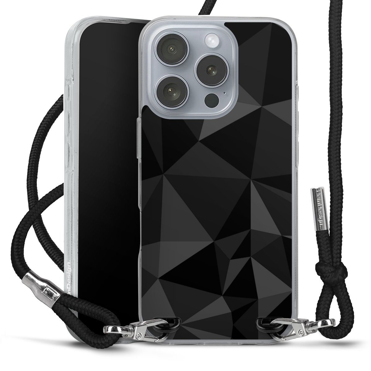 Motif Polygone Noir