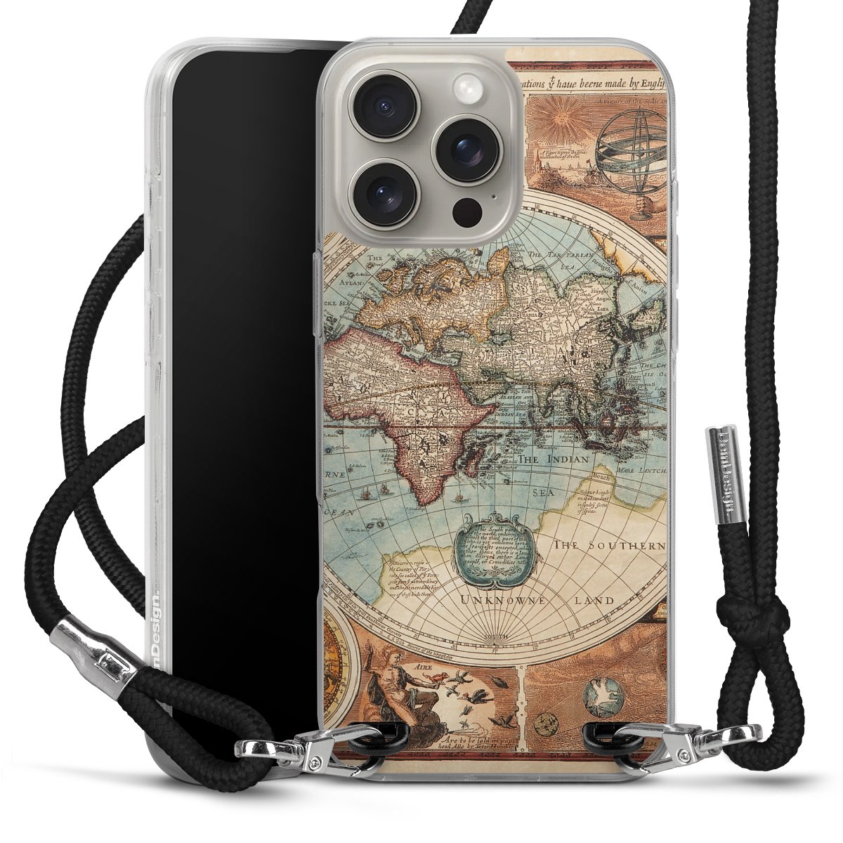 Mappa del mondo vintage