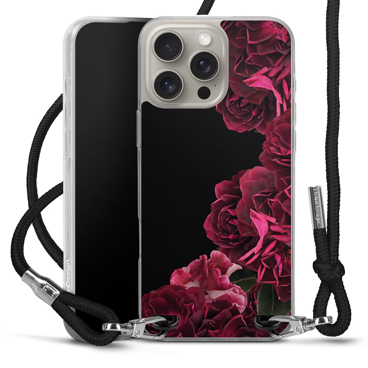 Rose vintage su nero