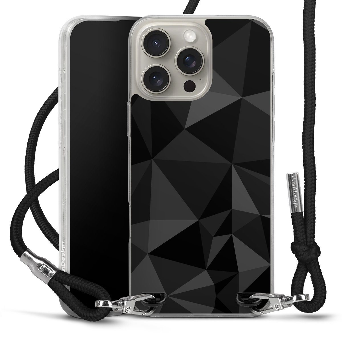 Motif Polygone Noir