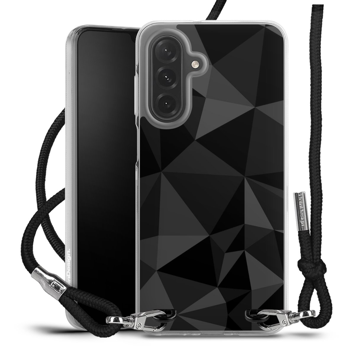 Motif Polygone Noir