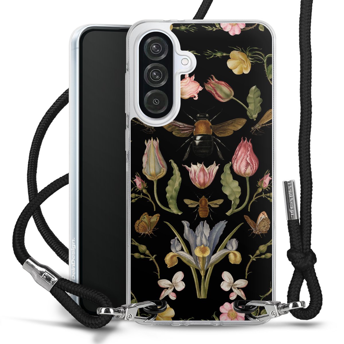 Fiori di campo e api nere