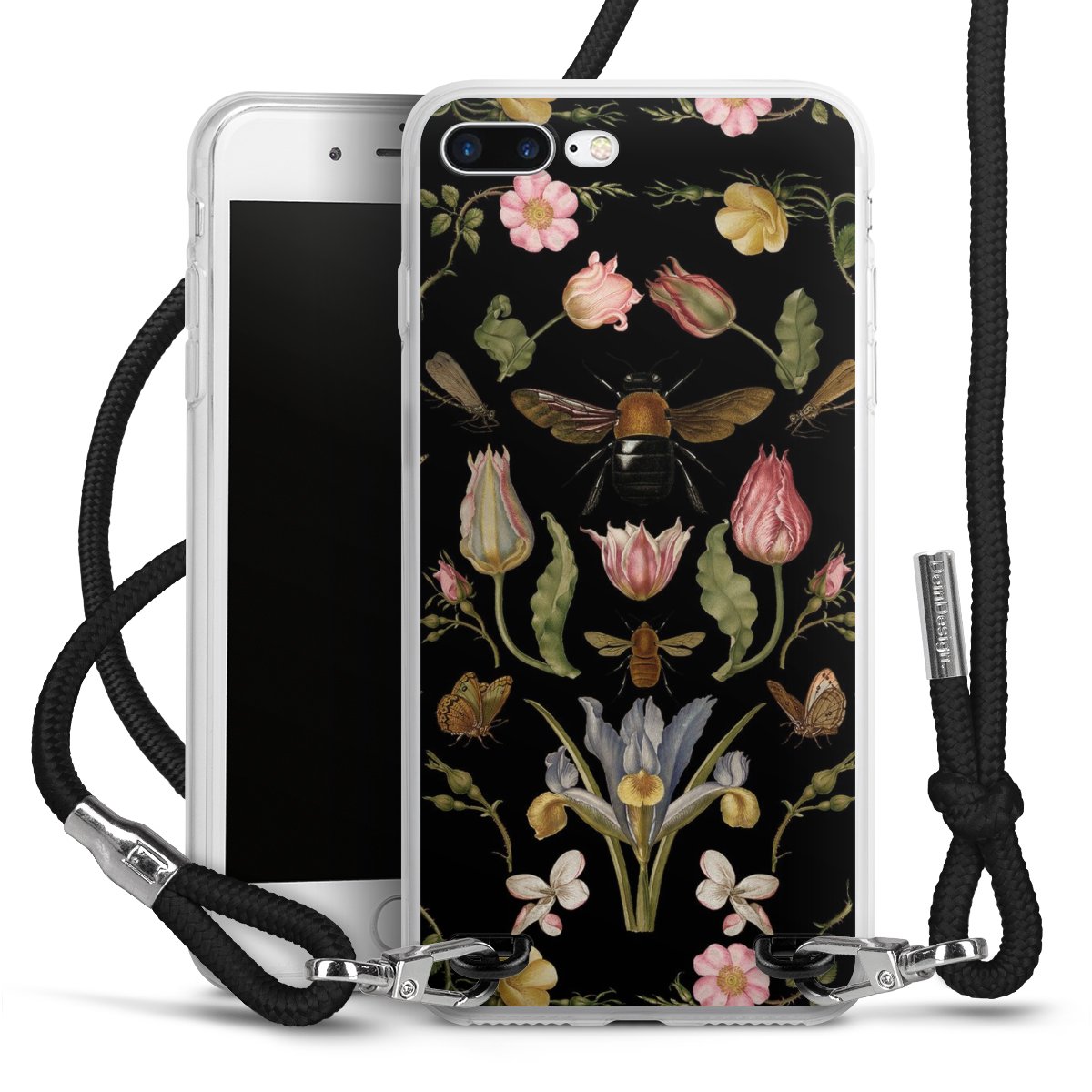 Veldbloemen en Bijen Zwart