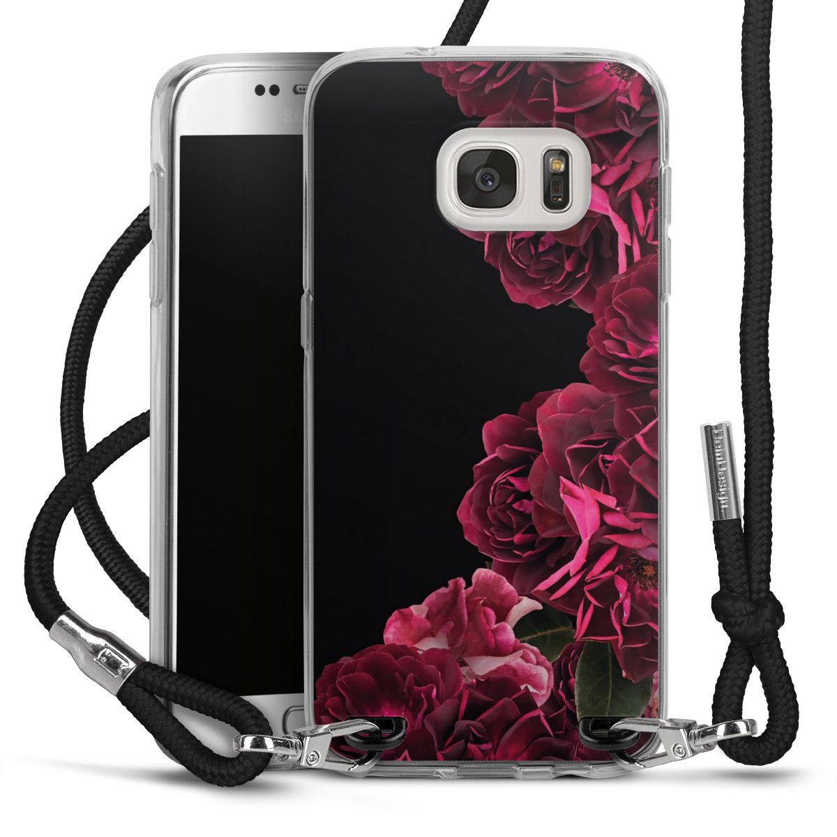 Rose vintage su nero