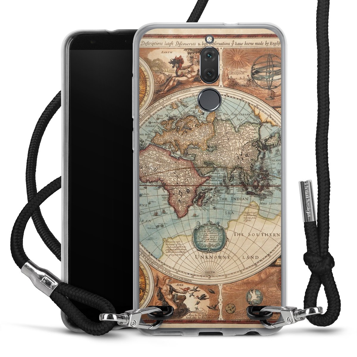 Mappa del mondo vintage