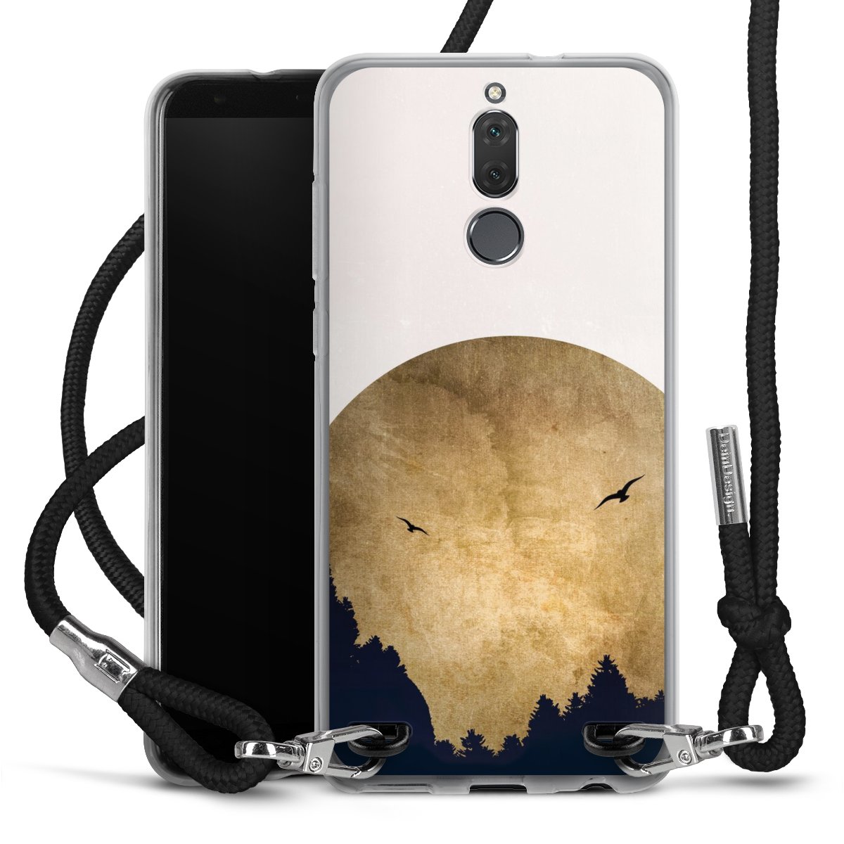 Twee vogels en de maan