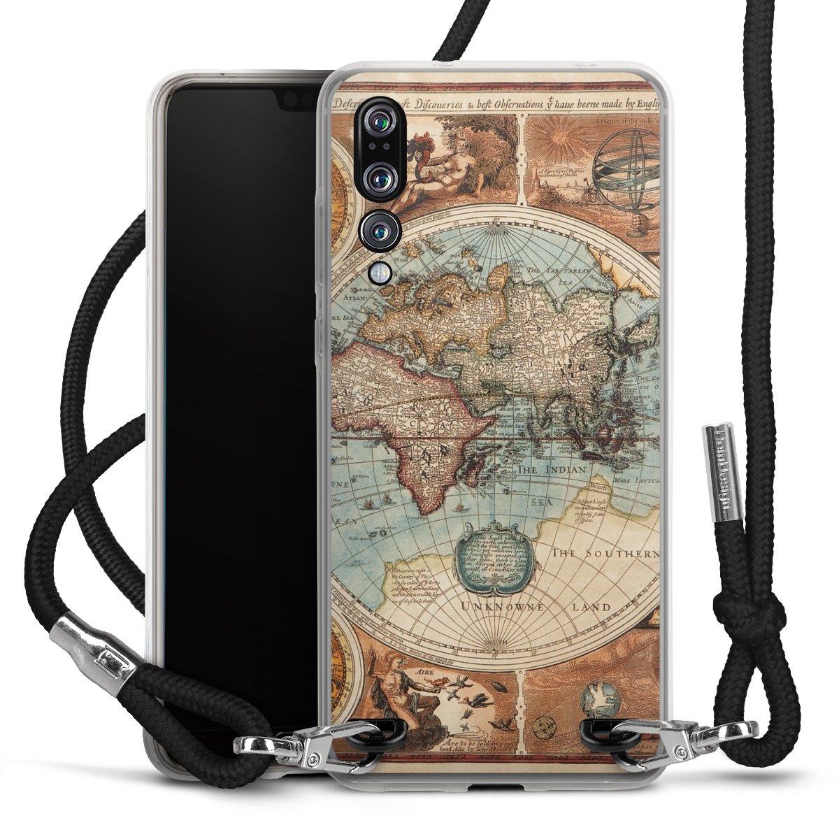 Mappa del mondo vintage
