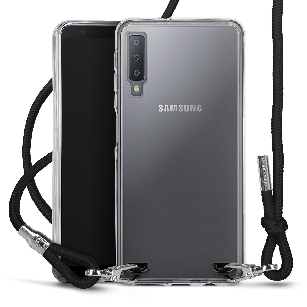 New Carry Case Transparent per Samsung Galaxy A7 Duos (2018)