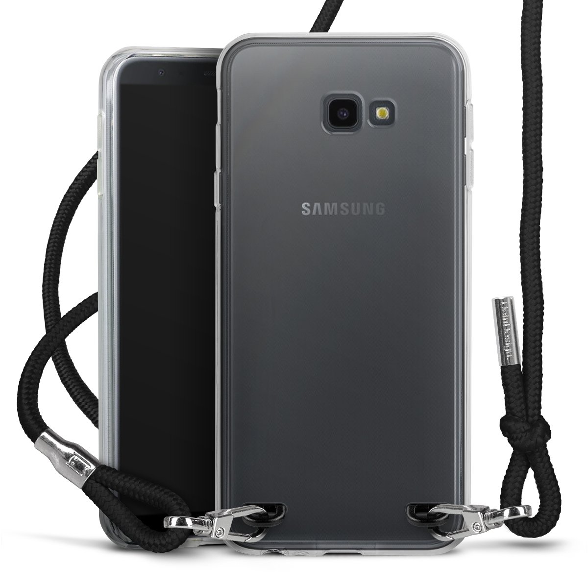 New Carry Case Transparent per Samsung Galaxy J4 Plus Duos (2018)