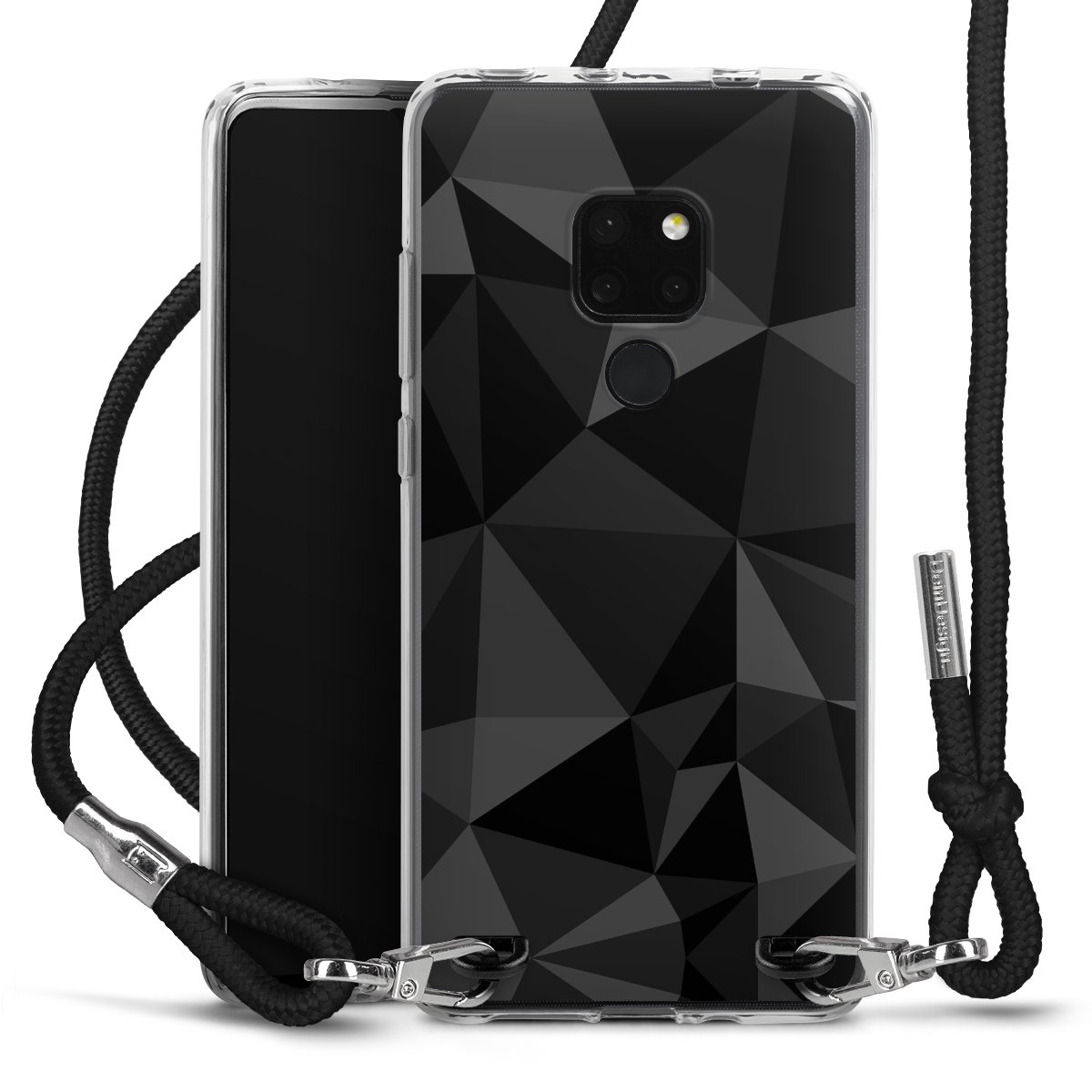 Motif Polygone Noir