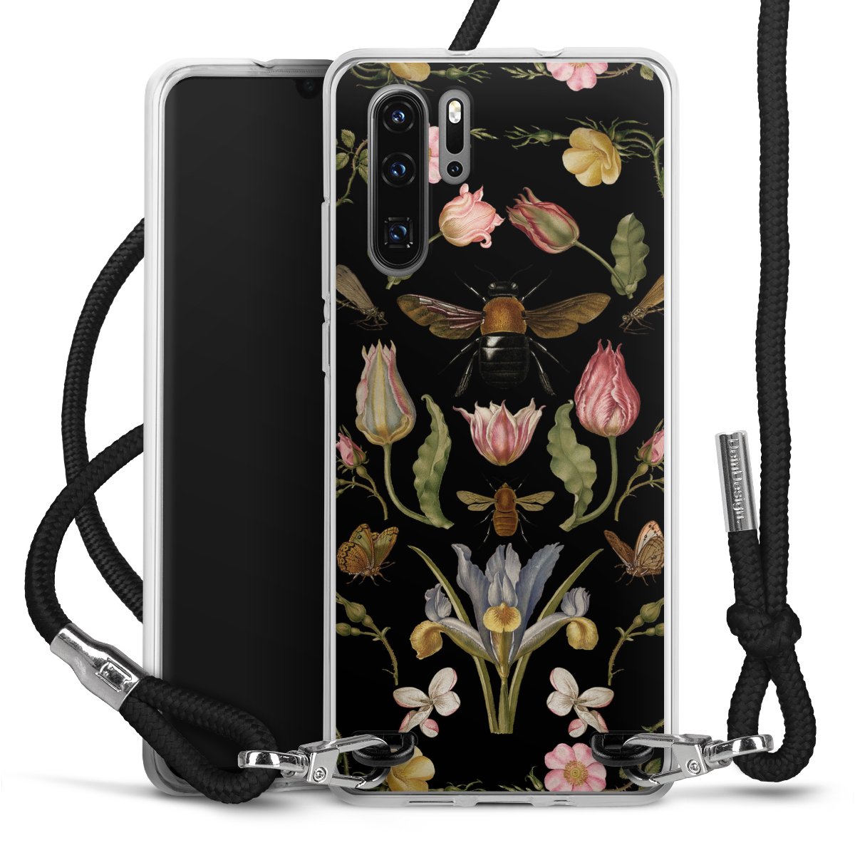 Fiori di campo e api nere