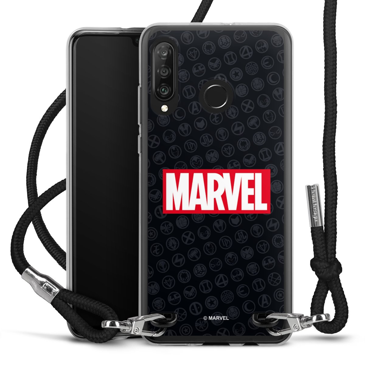 Marvel Logo Black Red 