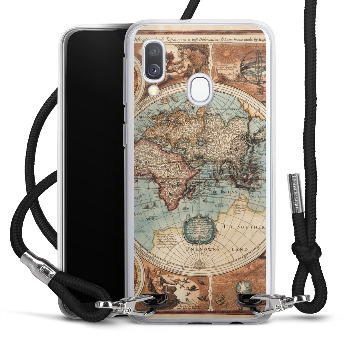 Mappa del mondo vintage