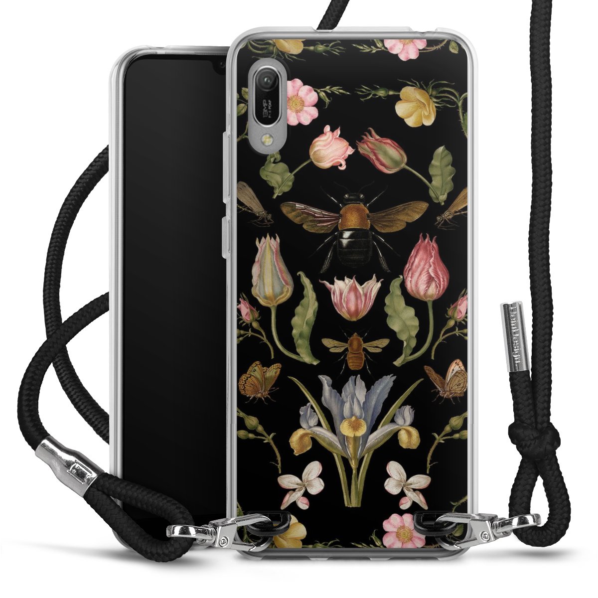 Fiori di campo e api nere