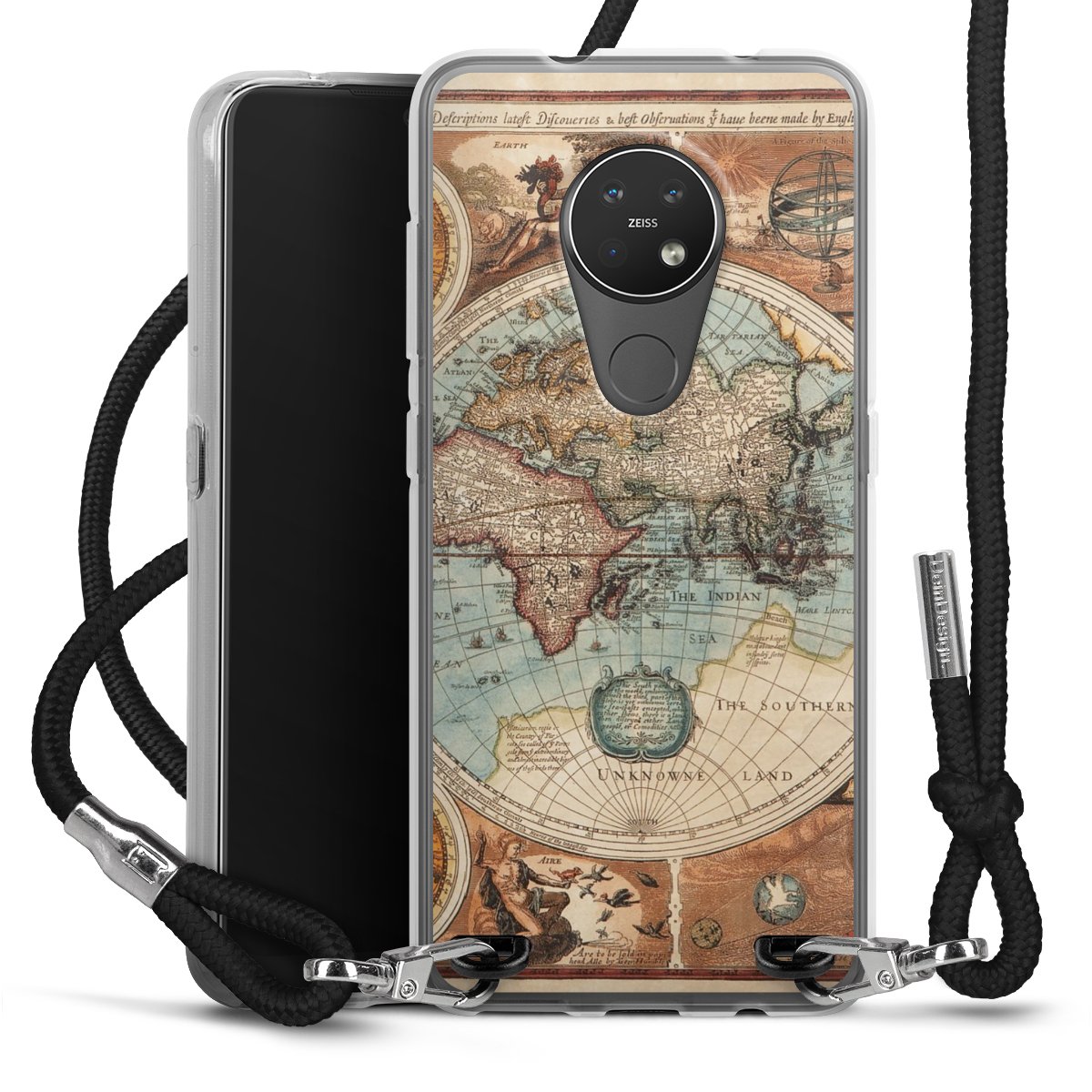 Mappa del mondo vintage