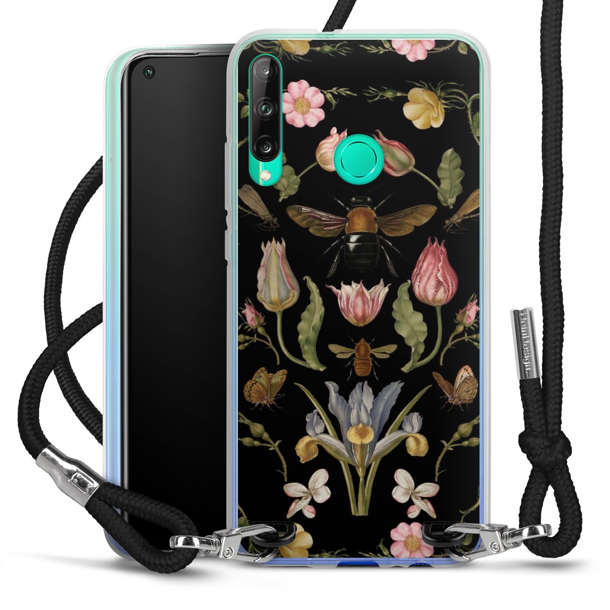 Veldbloemen en Bijen Zwart