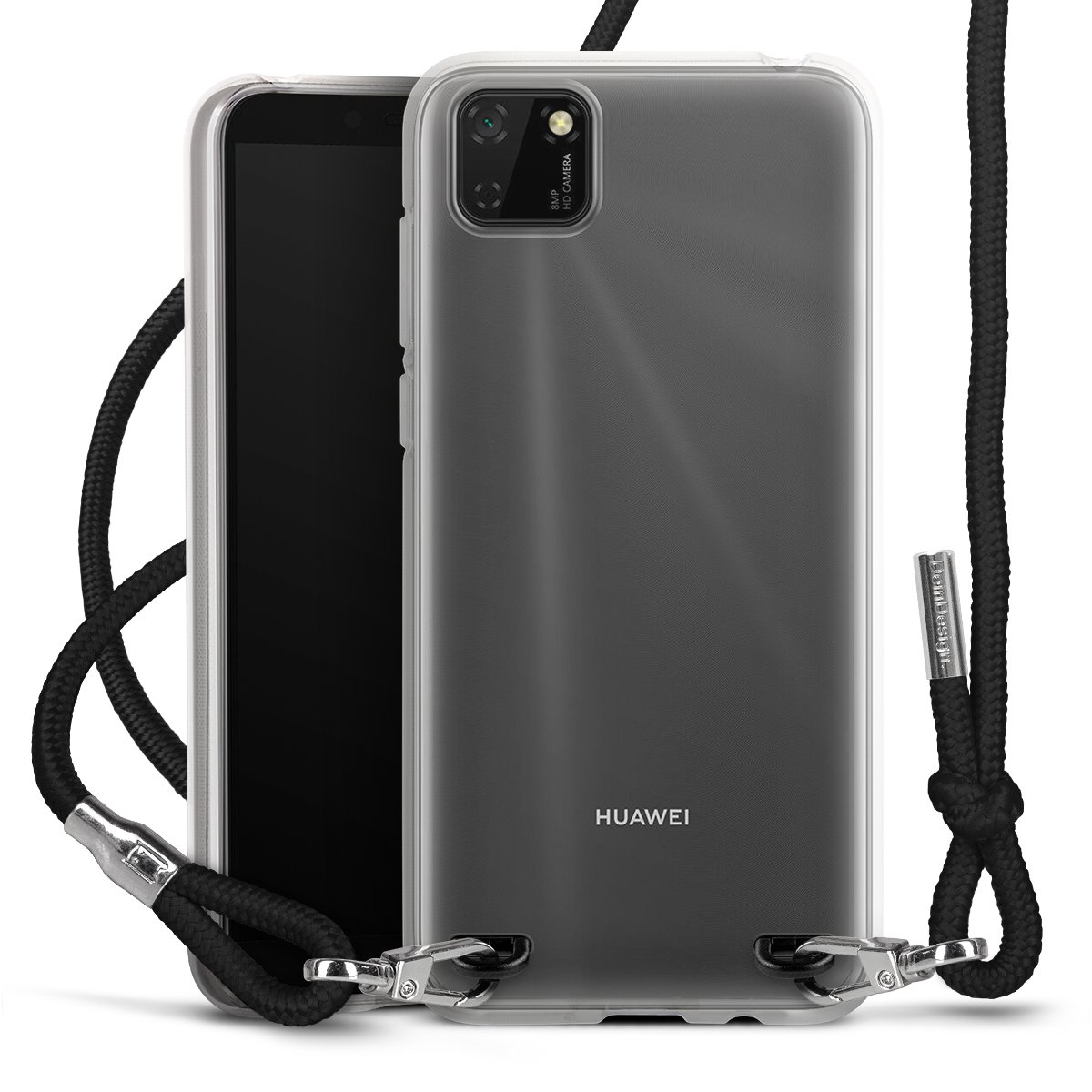 New Carry Case Transparent voor Huawei Y5p