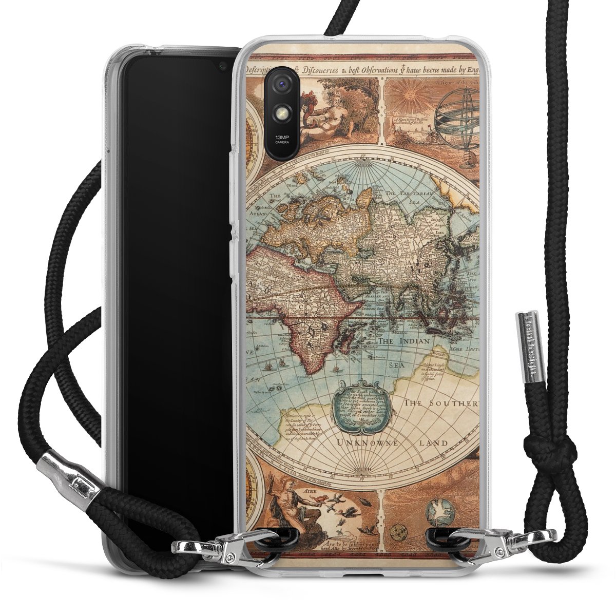 Mappa del mondo vintage