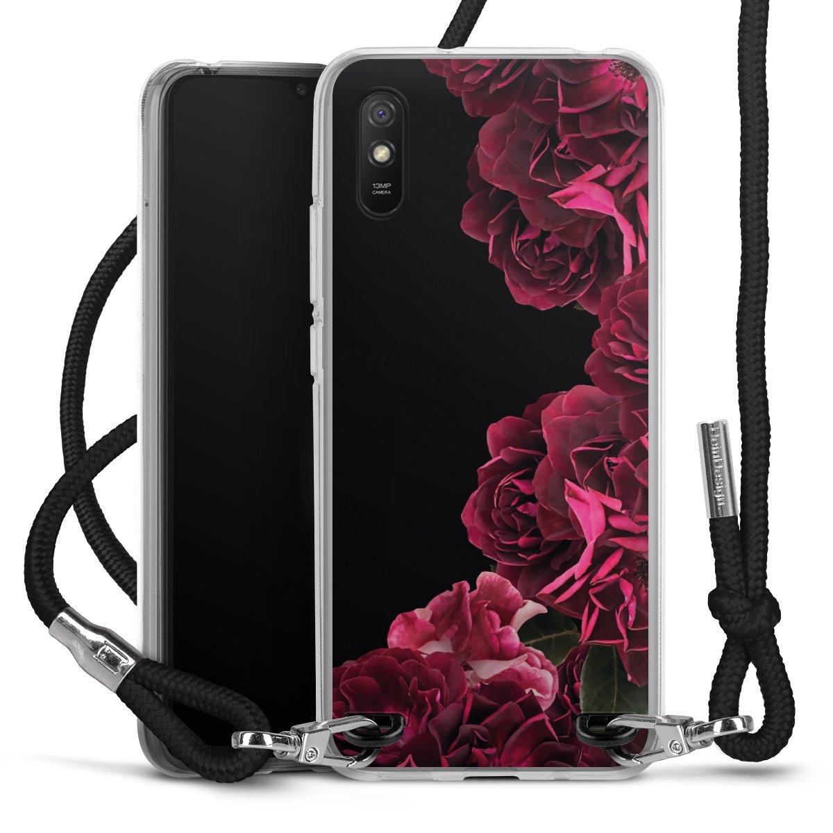 Rose vintage su nero