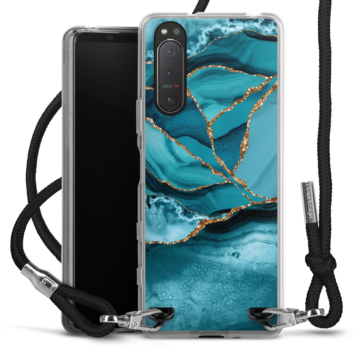 Eisblaue Marmor Landschaft