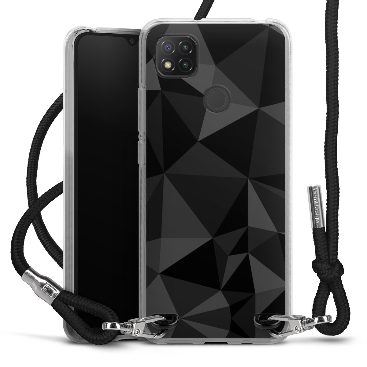Motif Polygone Noir