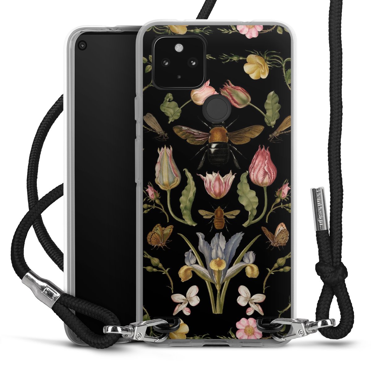 Fiori di campo e api nere