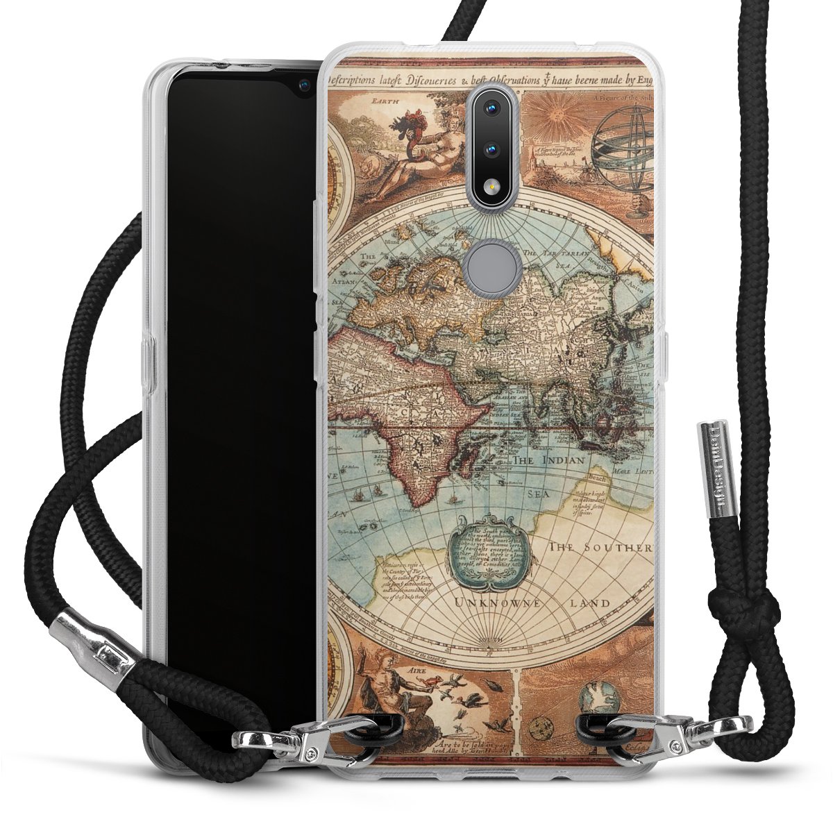 Mappa del mondo vintage