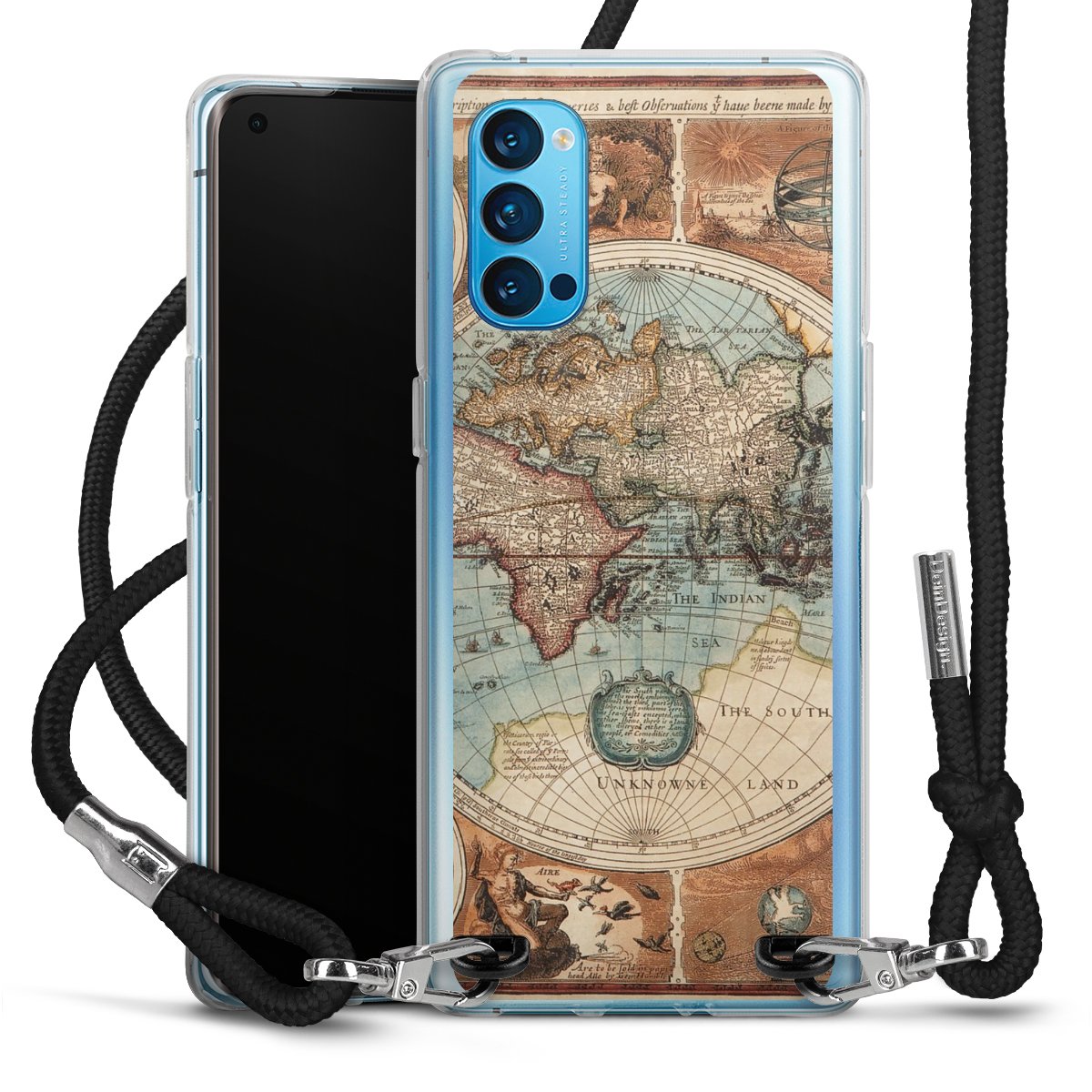 Mappa del mondo vintage