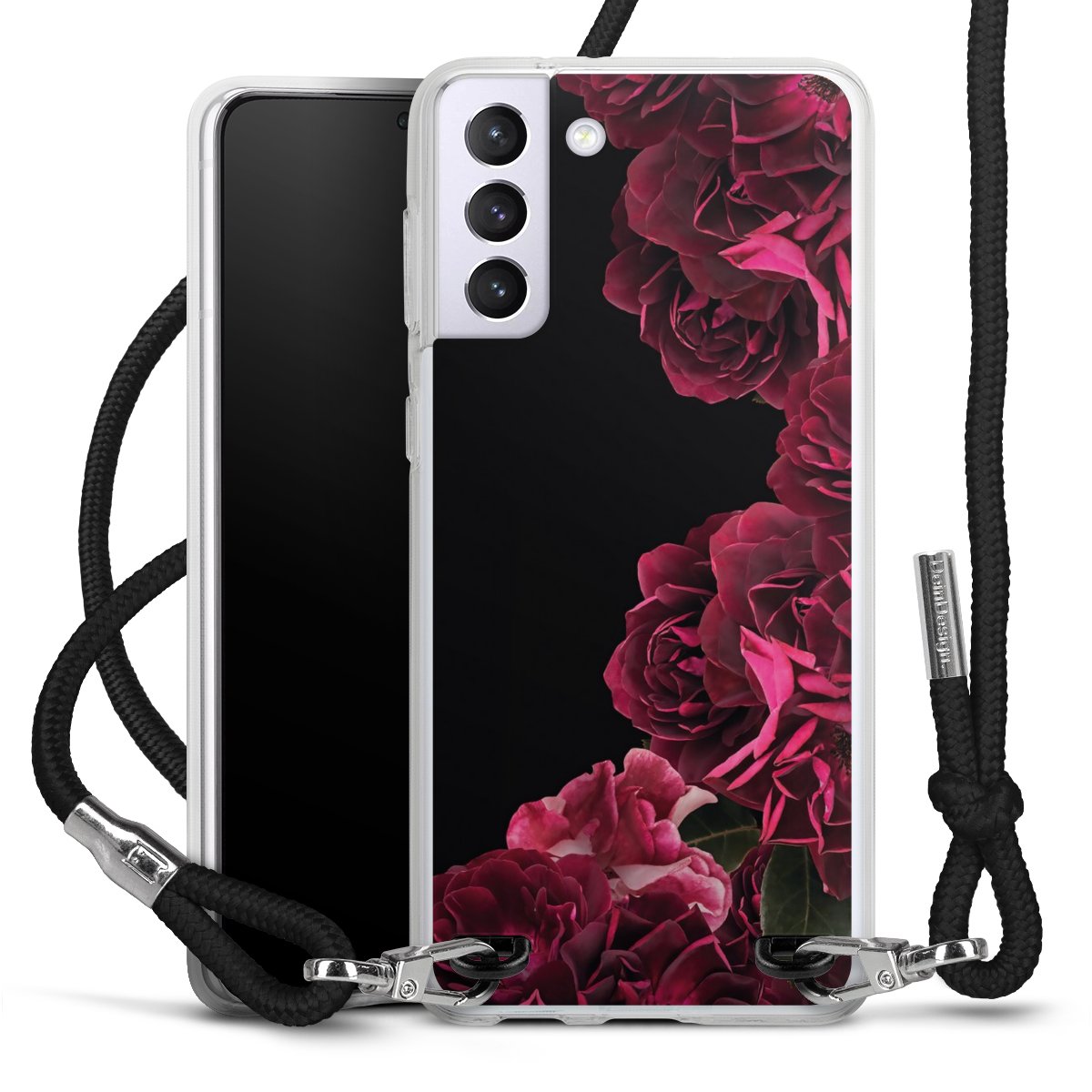 Rose vintage su nero