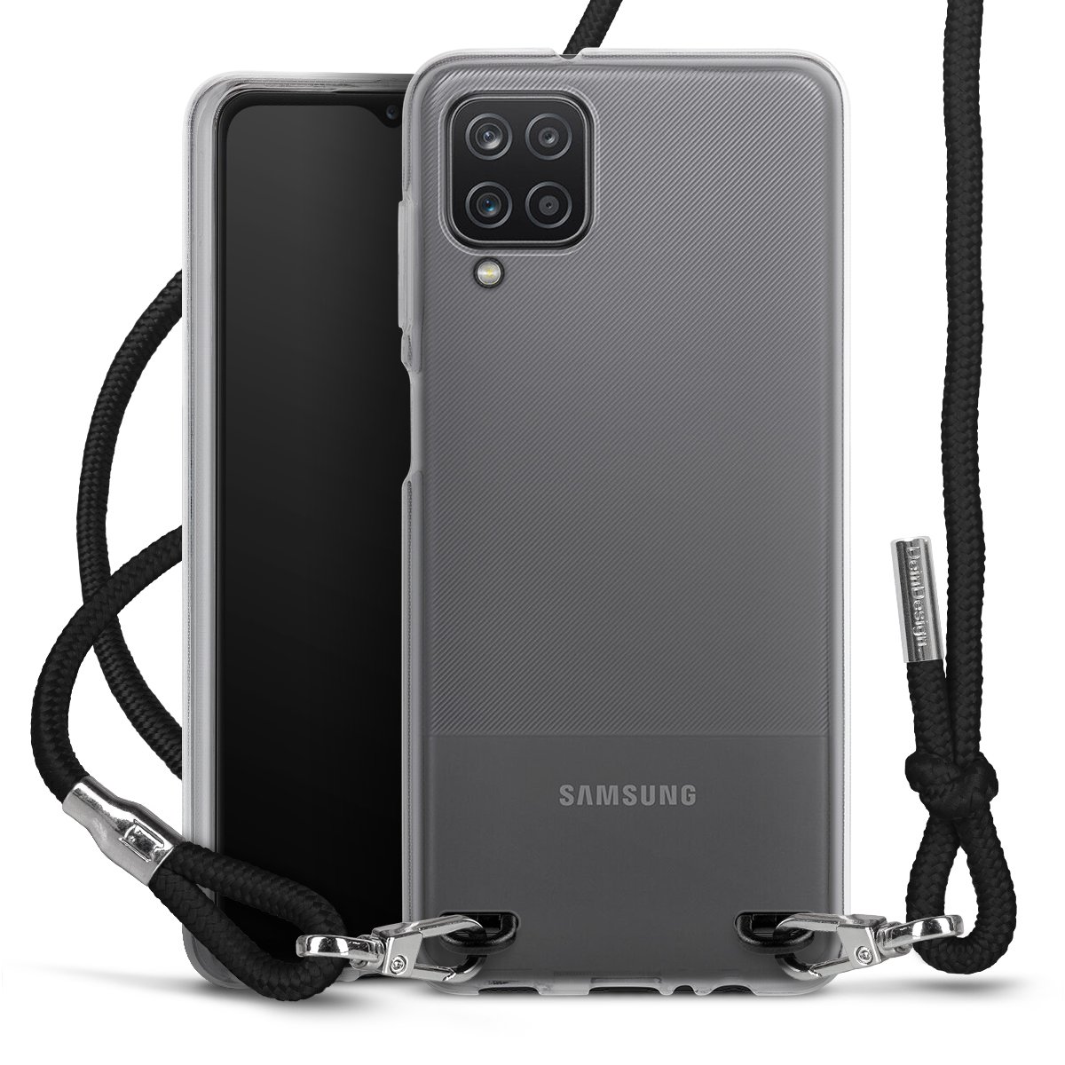 New Carry Case Transparent voor Samsung Galaxy A12