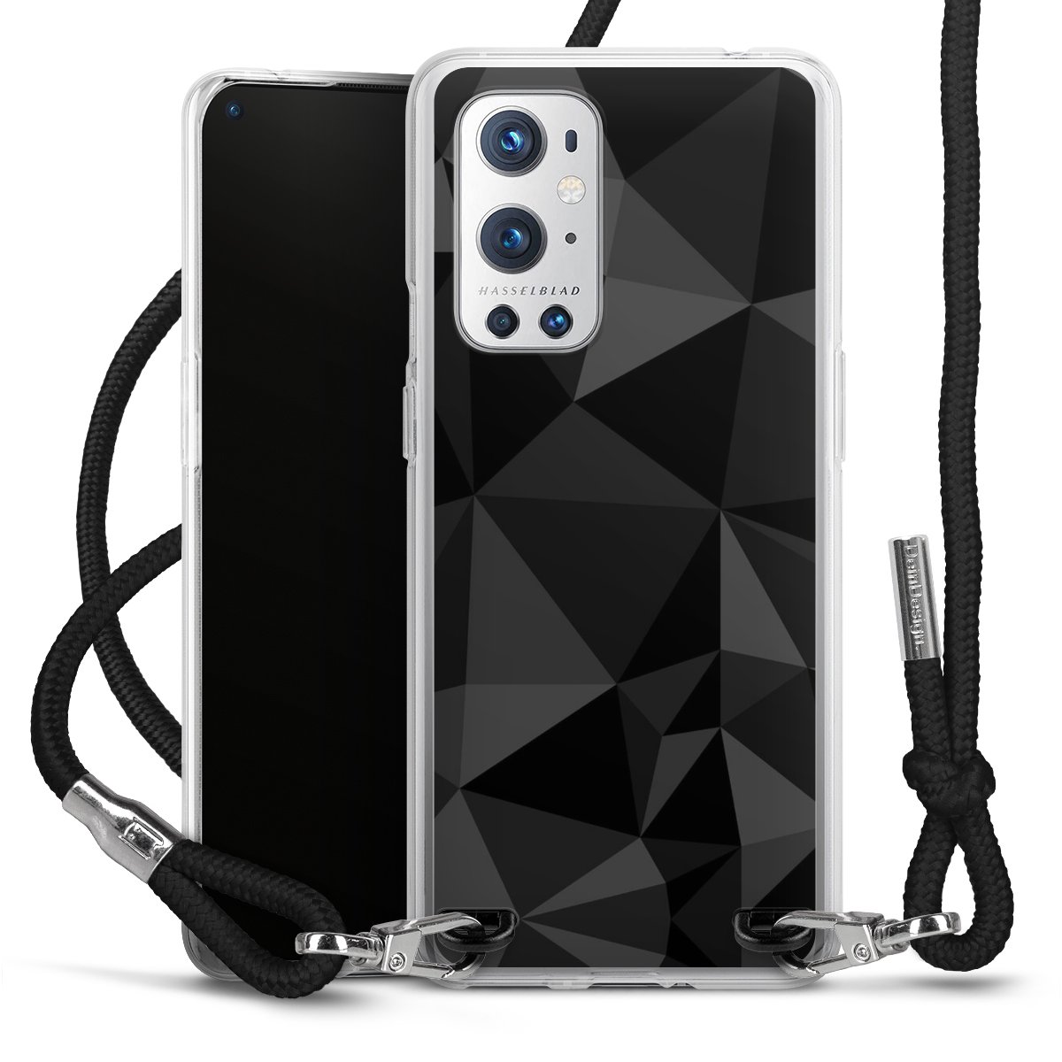 Motif Polygone Noir