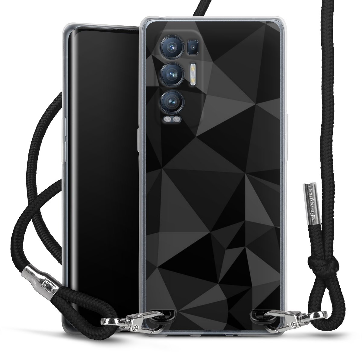 Motif Polygone Noir