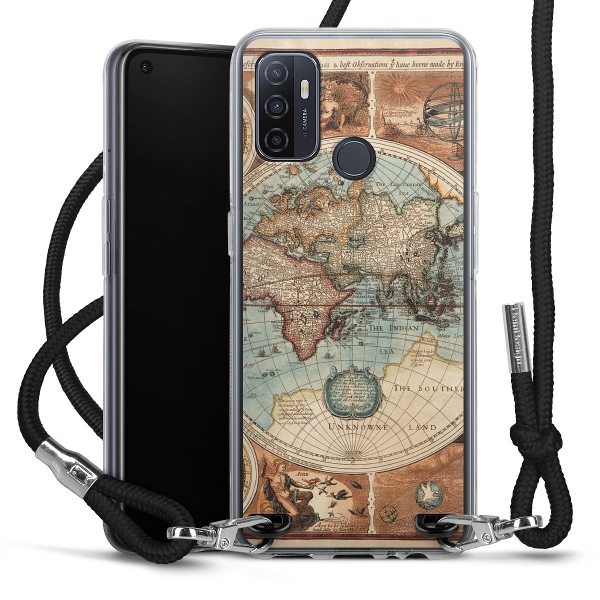 Mappa del mondo vintage