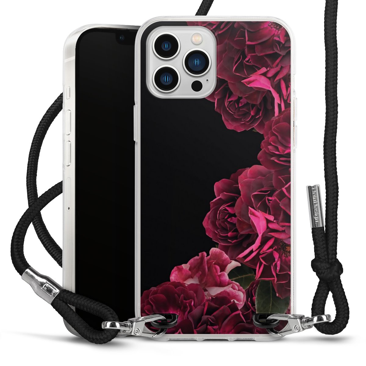 Rose vintage su nero