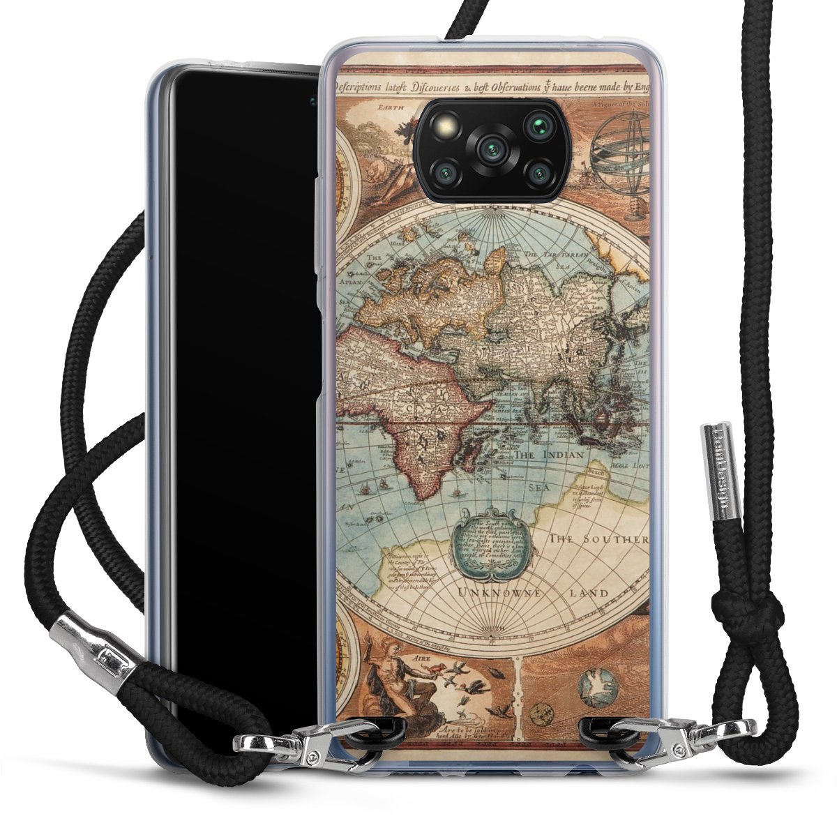 Mappa del mondo vintage