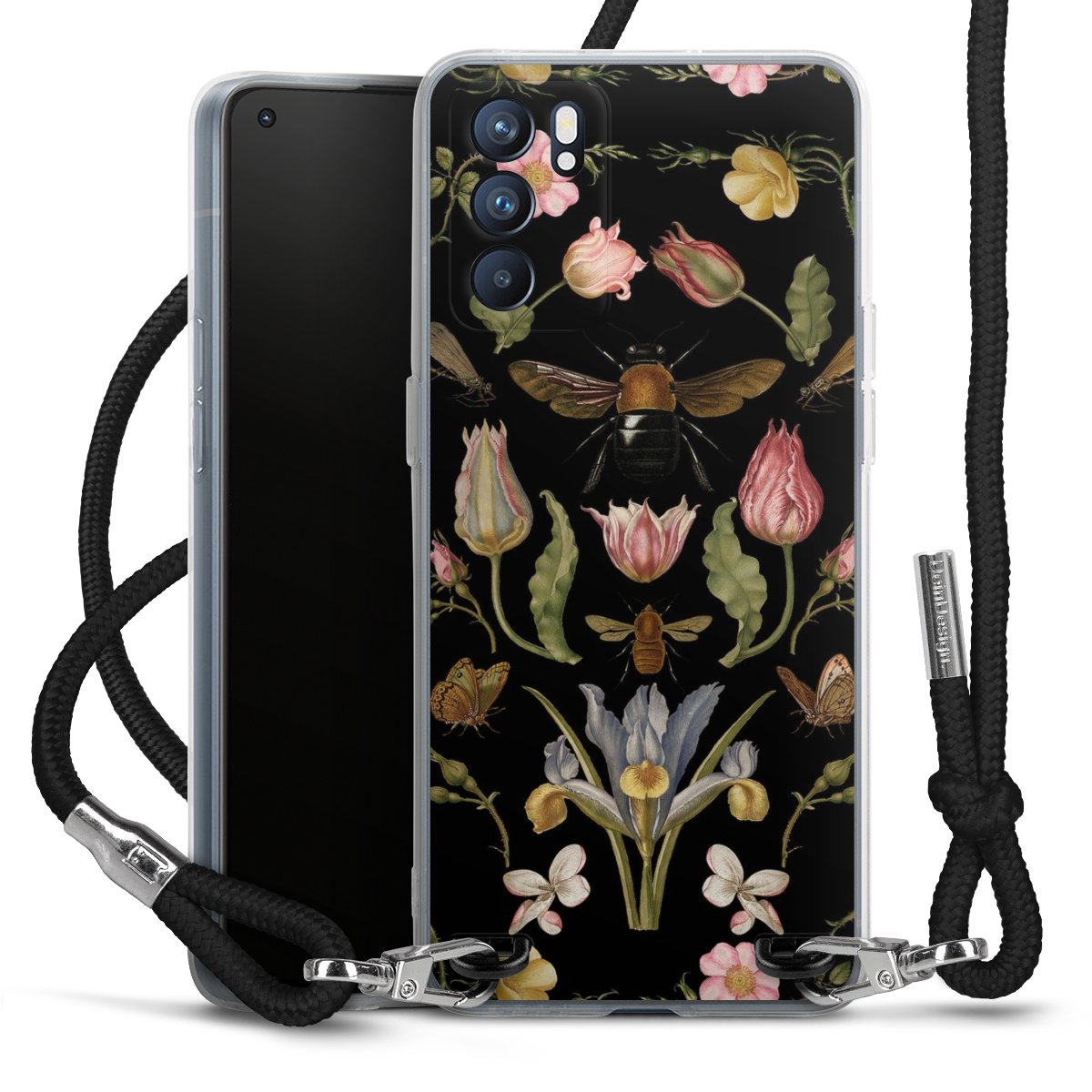 Fiori di campo e api nere