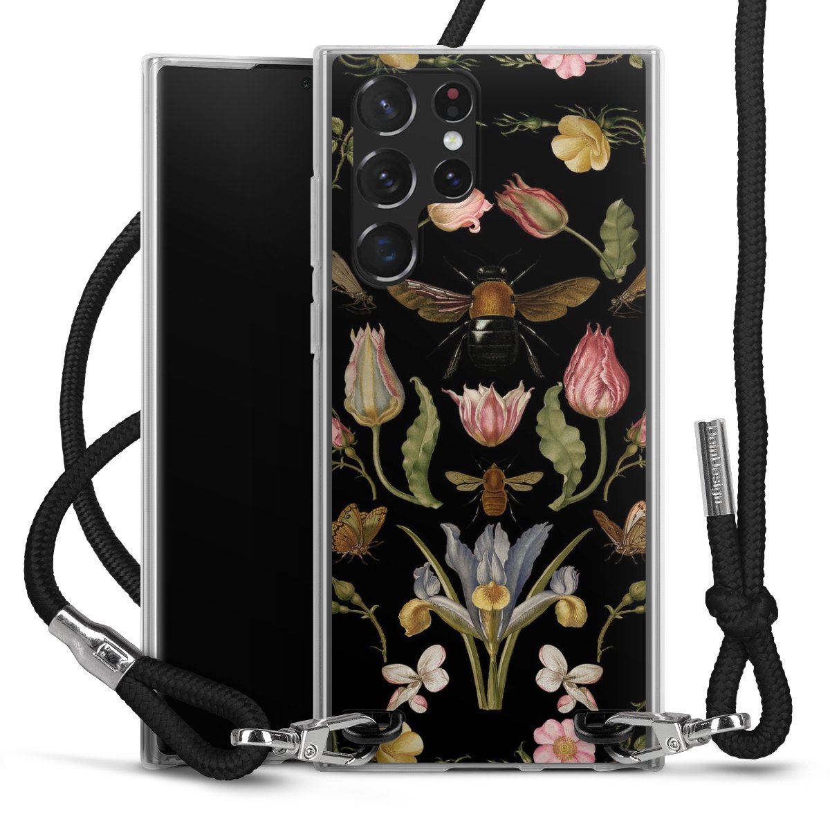 Fiori di campo e api nere