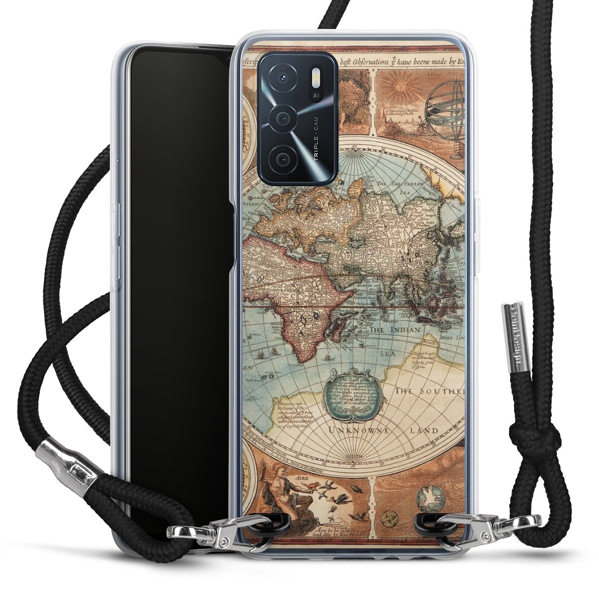 Mappa del mondo vintage