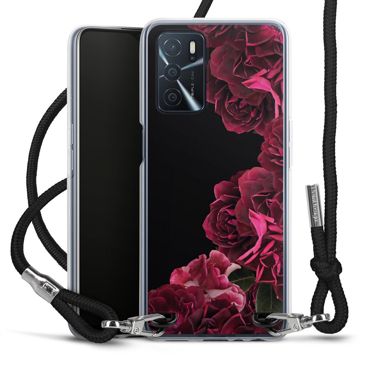 Rose vintage su nero