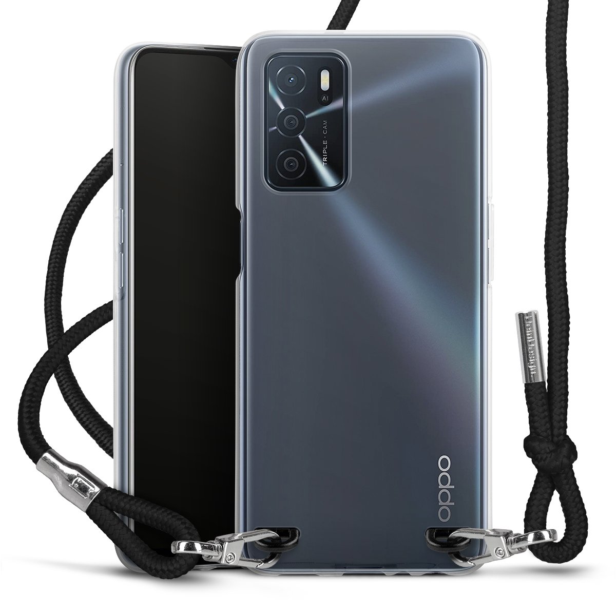 New Carry Case Transparent per Oppo A16 4G
