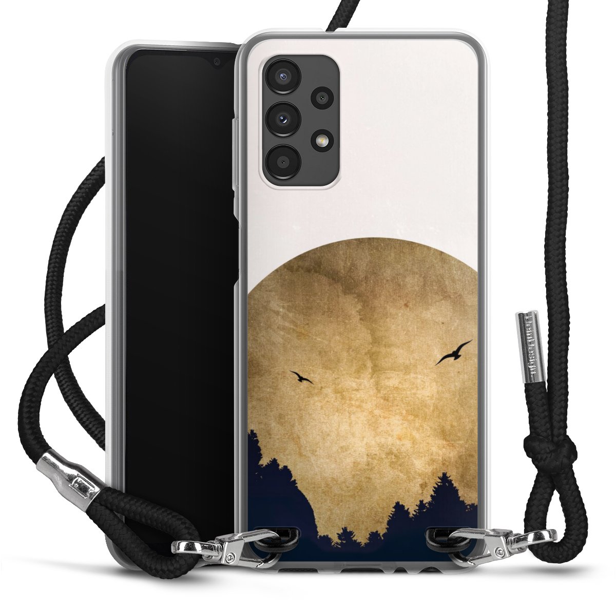 Twee vogels en de maan