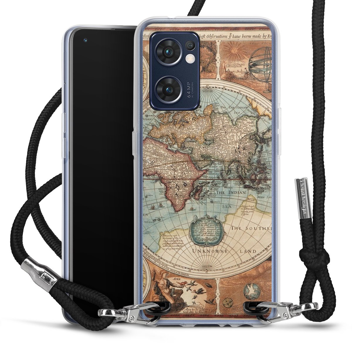 Mappa del mondo vintage