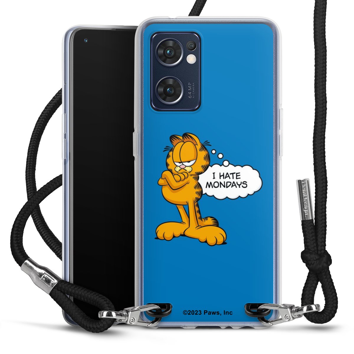 Garfield Ik haat maandagen blauw